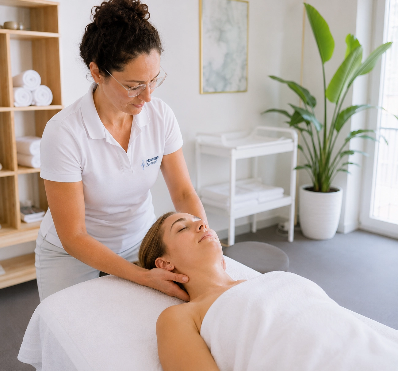Gezielte Nackenbehandlung im Massage Zentrum Suhr