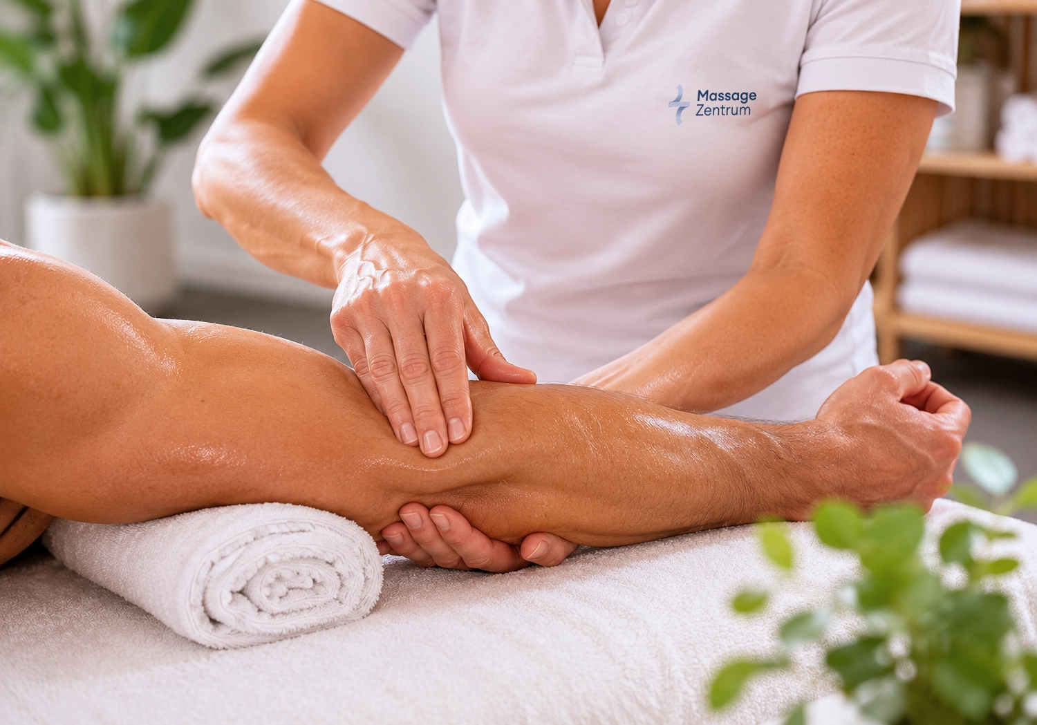 Behandlung überlasteter Muskulatur im Massage Zentrum Suhr